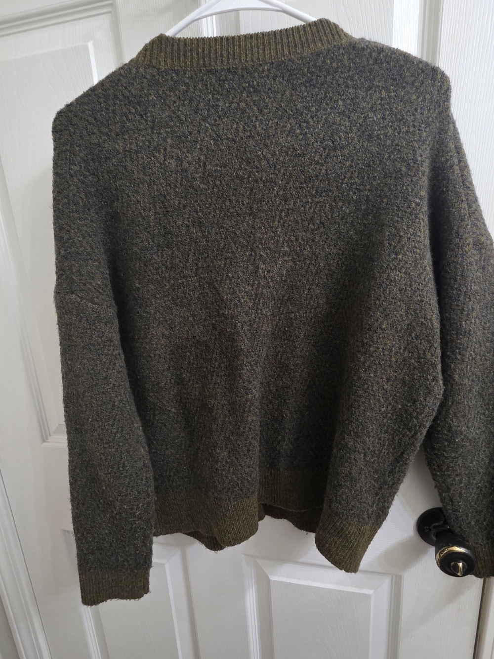 Madewell Olive Knit Button-Up Pocket Cardigan - Picture 2 of 6